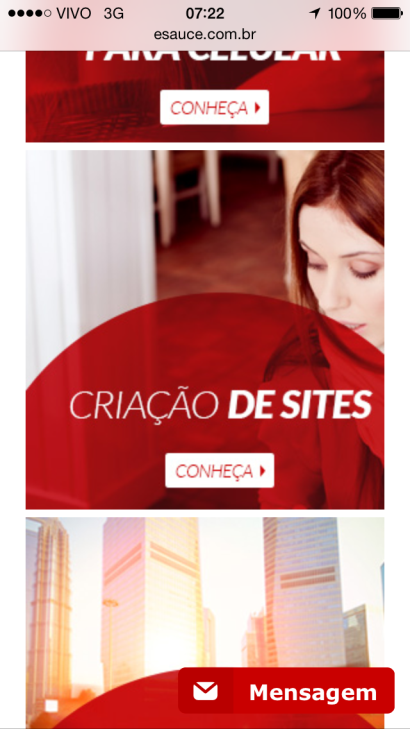 site responsivo celular