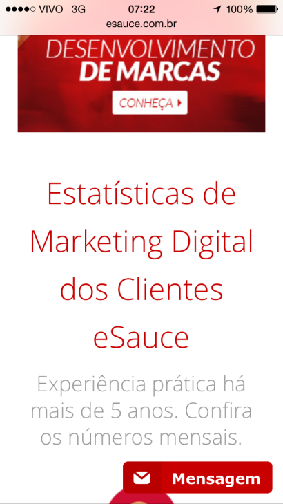 site responsivo celular