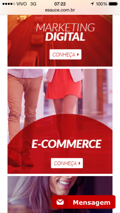 site responsivo celular