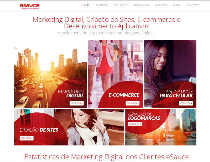 site responsivo desktop