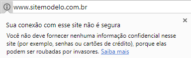 Certificado de segurança SSL